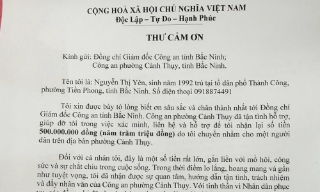 Công an phường Cảnh Thuỵ giúp người dân nhận lại 500 triệu đồng chuyển khoản nhầm